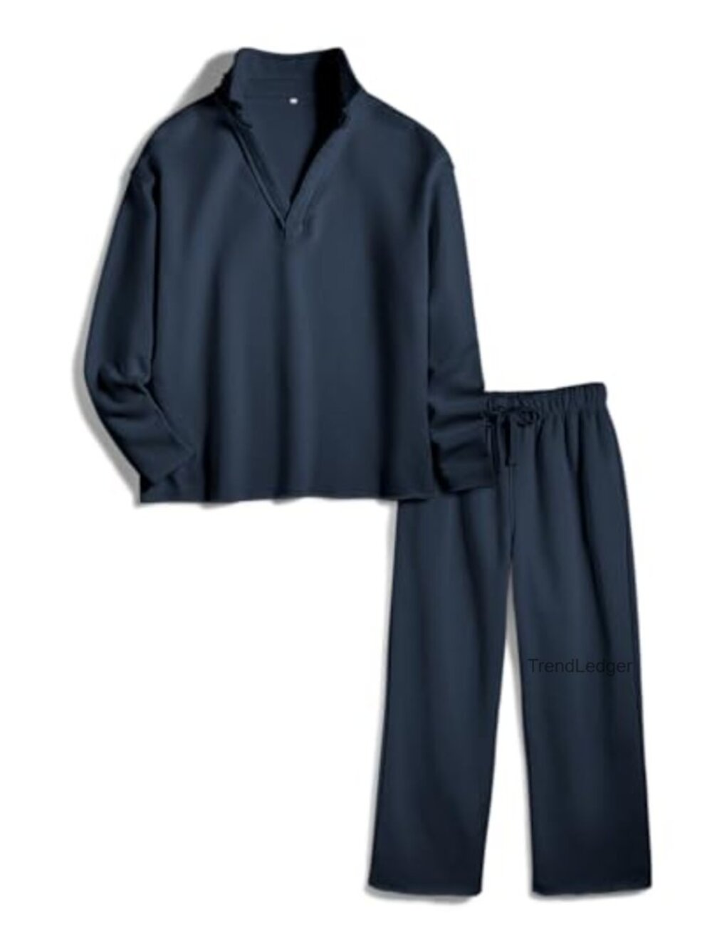 2 Piece Tracksuit Lounge Set Women Casual Cotton Blend Pullover Sweatshirt